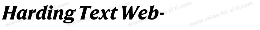 Harding Text Web字体转换